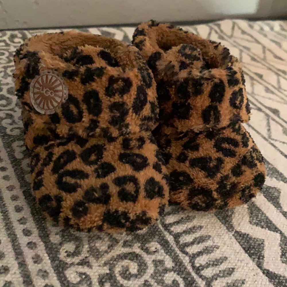 Baby cheetah UGG booties